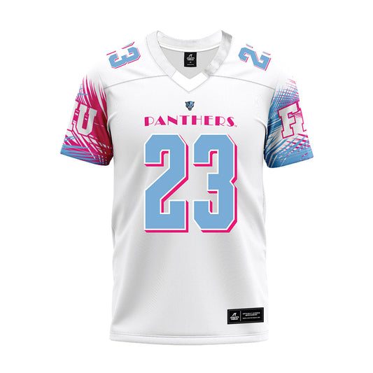 FIU - NCAA Football : Jakari Johnson - Vice White Premium Football Jersey-0
