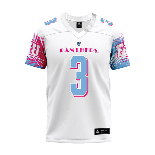 FIU - NCAA Football : Devonte Lyons - Vice White Premium Football Jersey-0