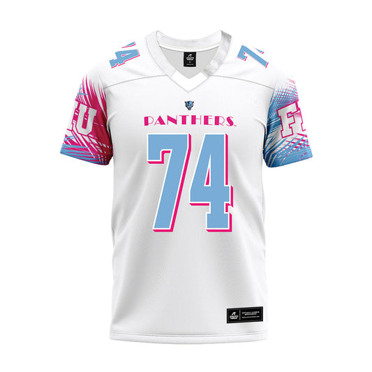 FIU - NCAA Football : Matias Garcia - Vice White Premium Football Jersey-0