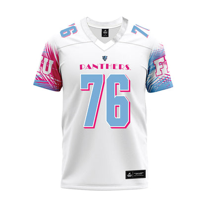 FIU - NCAA Football : Samson Chazulle - Vice White Premium Football Jersey-0