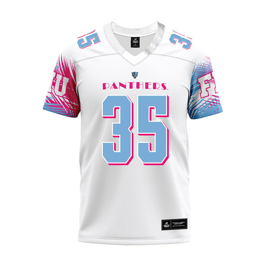 FIU - NCAA Football : Jahmani Chin-Suer - Vice White Premium Football Jersey-0