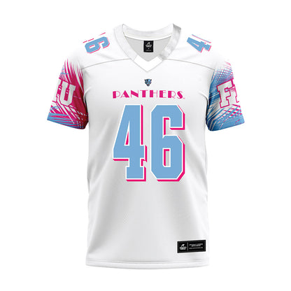 FIU - NCAA Football : Holden Harkins - Vice White Premium Football Jersey-0