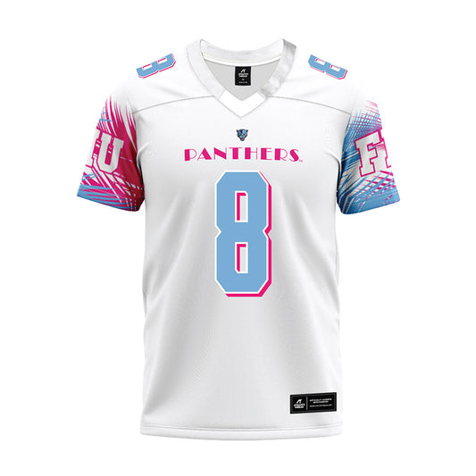 FIU - NCAA Football : Ryan Gadson - Vice White Premium Football Jersey-0