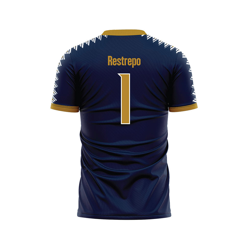 FIU - NCAA Women's Soccer : Valery Restrepo - Road Blue Soccer Jersey-1