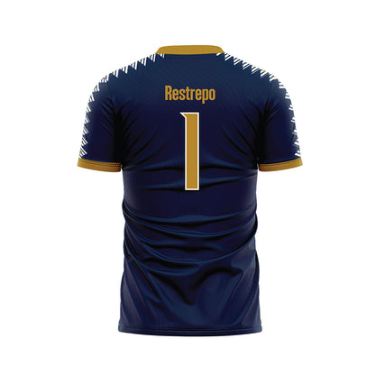 FIU - NCAA Women's Soccer : Valery Restrepo - Road Blue Soccer Jersey-1