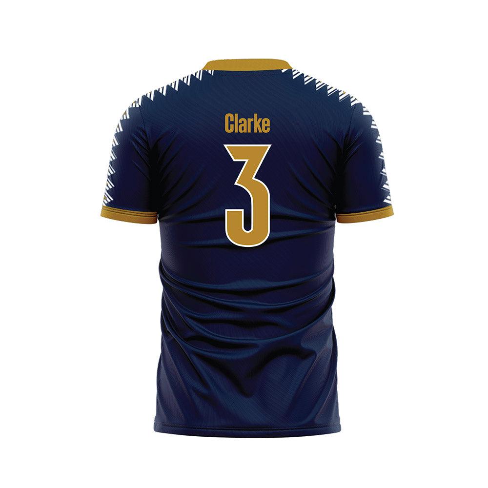 FIU - NCAA Women's Soccer : Kiara Clarke - Road Blue Soccer Jersey-1