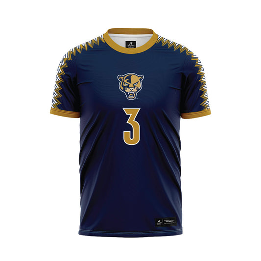 FIU - NCAA Women's Soccer : Kiara Clarke - Road Blue Soccer Jersey-0