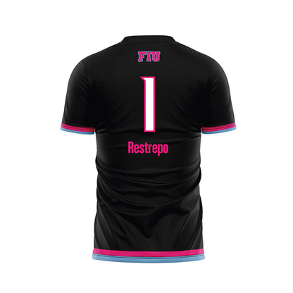 FIU - NCAA Women's Soccer : Valery Restrepo - Vice Black Soccer Jersey-1