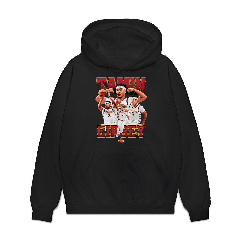 Iowa State - NCAA Men's Basketball : Tamin Lipsey - Premium Hooded Sweatshirt-0