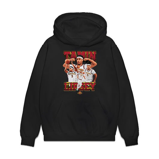 Iowa State - NCAA Men's Basketball : Tamin Lipsey - Premium Hooded Sweatshirt-0