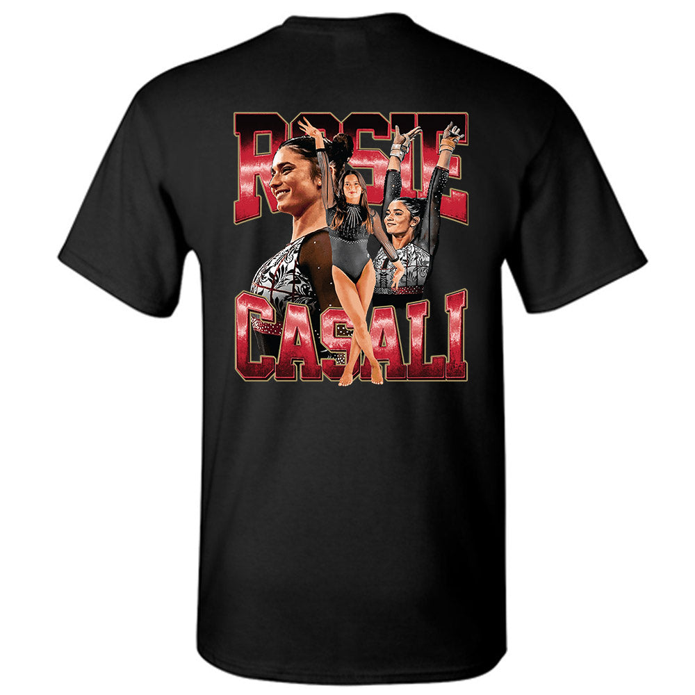 DU - NCAA Women's Gymnastics : Rosie Casali - Player Collage T-Shirt-1
