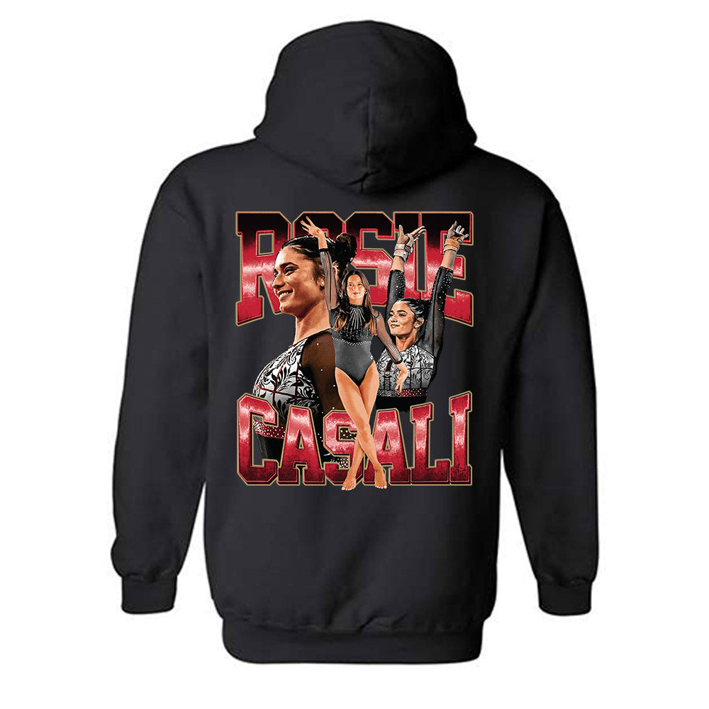 DU - NCAA Women's Gymnastics : Rosie Casali - Player Collage Hooded Sweatshirt-1