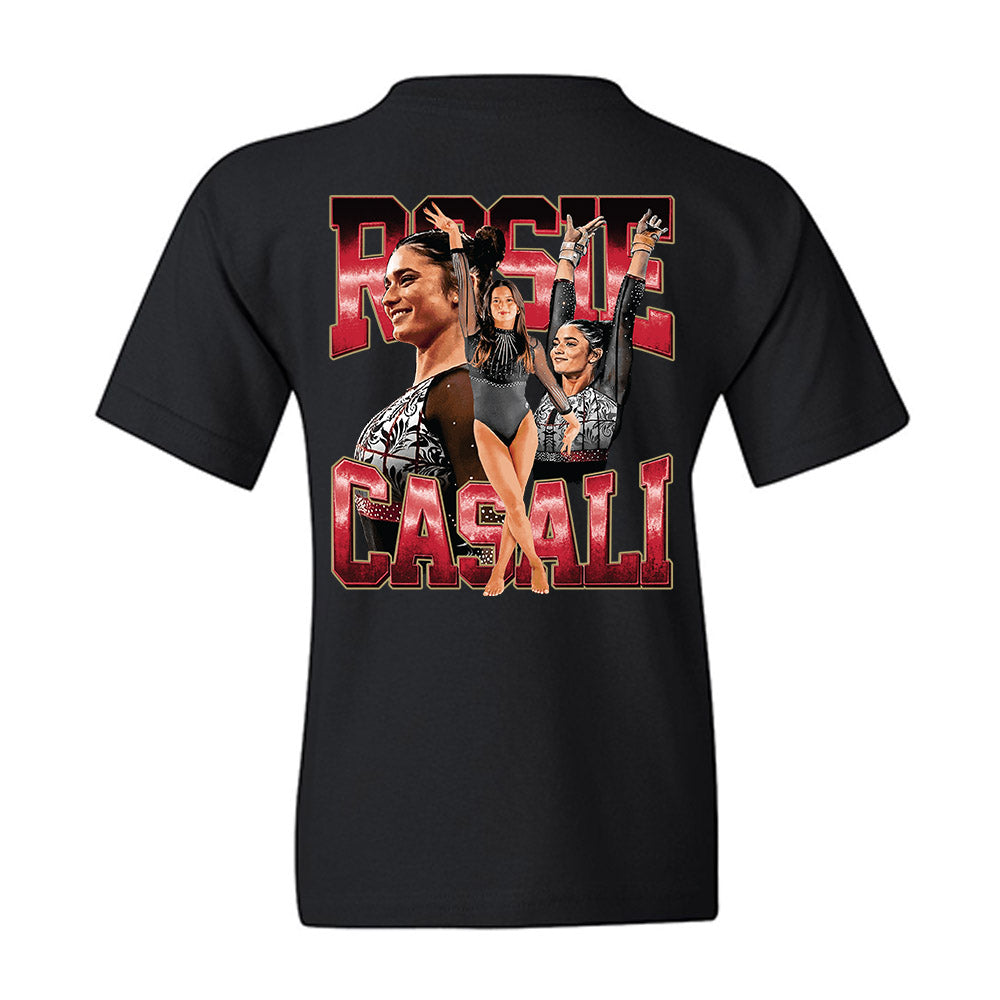 DU - NCAA Women's Gymnastics : Rosie Casali - Player Collage Youth T-Shirt-1