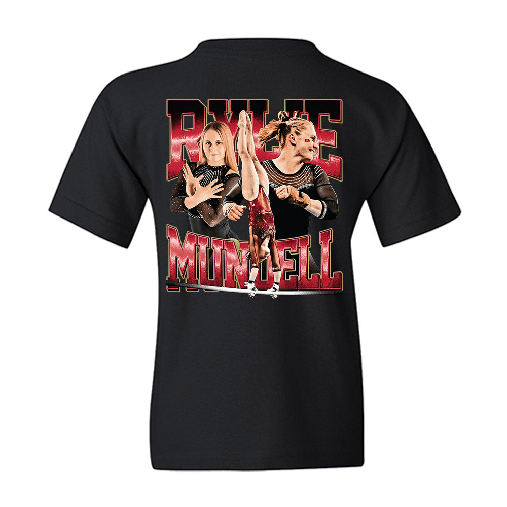 DU - NCAA Women's Gymnastics : Rylie Mundell - Player Collage Youth T-Shirt-1
