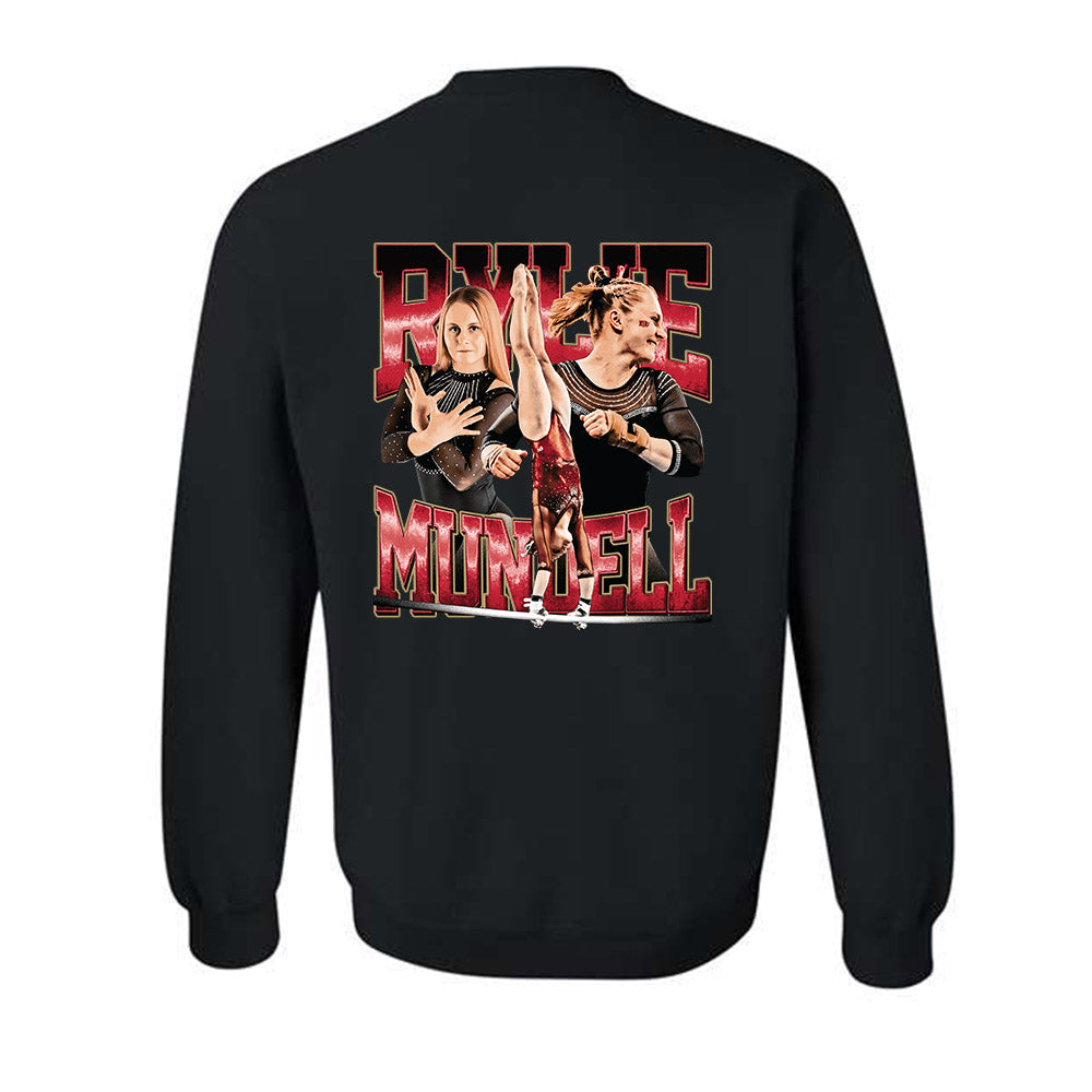 DU - NCAA Women's Gymnastics : Rylie Mundell - Player Collage Crewneck Sweatshirt-1