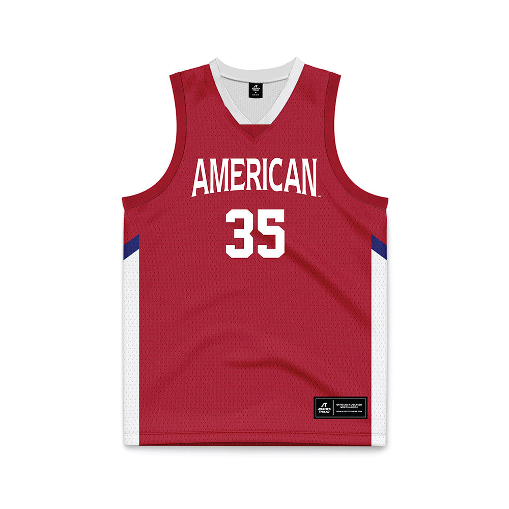 American - NCAA Men's Basketball : Chris Eagan - Red Basketball Jersey-0