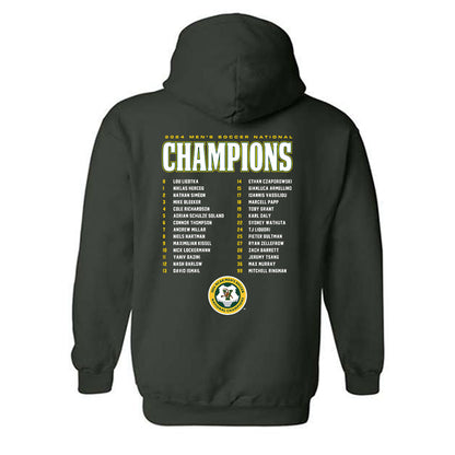 UVM - NCAA Men's Soccer : - National Champs Roster Hooded Sweatshirt-1