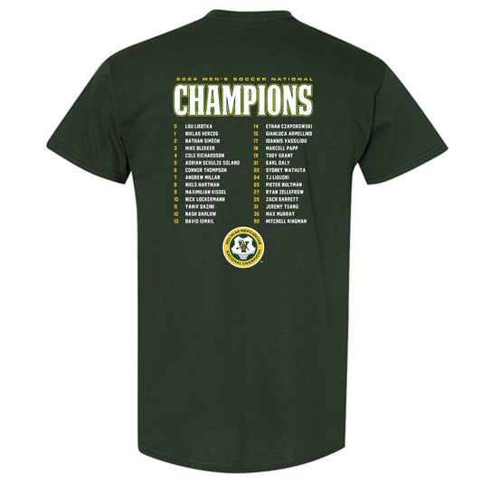 UVM - NCAA Men's Soccer : - National Champs Roster T-Shirt-1