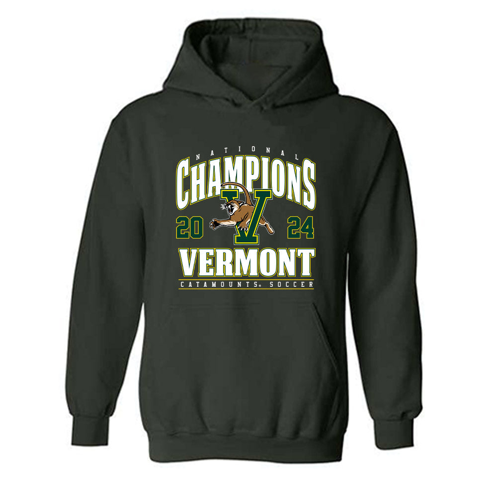 UVM - NCAA Men's Soccer : - National Champs Roster Hooded Sweatshirt-0