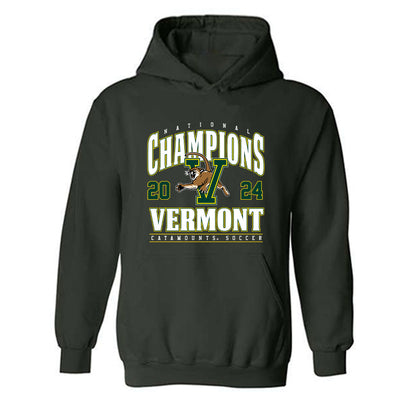 UVM - NCAA Men's Soccer : - National Champs Roster Hooded Sweatshirt-0