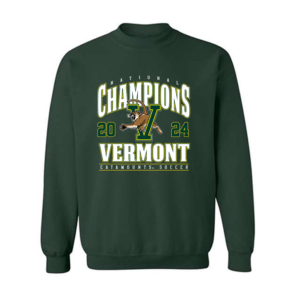 UVM - NCAA Men's Soccer : - National Champs Roster Crewneck Sweatshirt-0