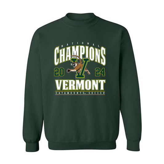 UVM - NCAA Men's Soccer : - National Champs Roster Crewneck Sweatshirt-0