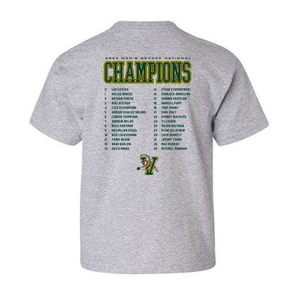 UVM - NCAA Men's Soccer : - National Champs Roster Youth T-Shirt-1