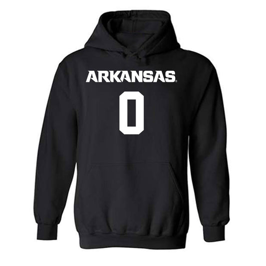 Arkansas - NCAA Men's Basketball : Jaden Karuletwa - Hooded Sweatshirt-0