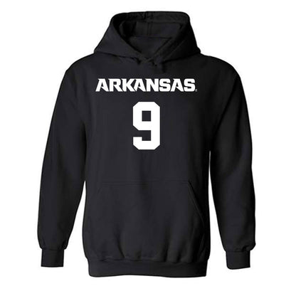 Arkansas - NCAA Men's Basketball : Davion Thompson - Hooded Sweatshirt-0