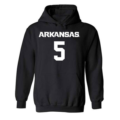 Arkansas - NCAA Men's Basketball : Darius Acuff Jr. - Hooded Sweatshirt-0