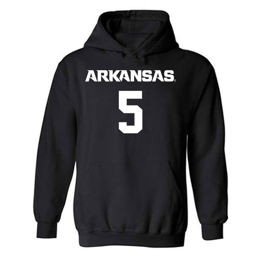 Arkansas - NCAA Men's Basketball : Darius Acuff Jr. - Hooded Sweatshirt-0