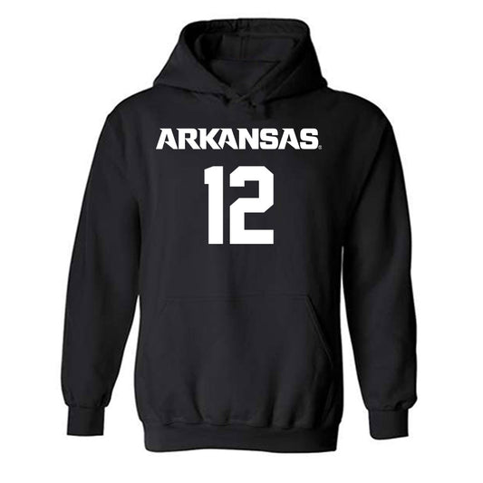 Arkansas - NCAA Men's Basketball : Malique Ewin - Hooded Sweatshirt-0