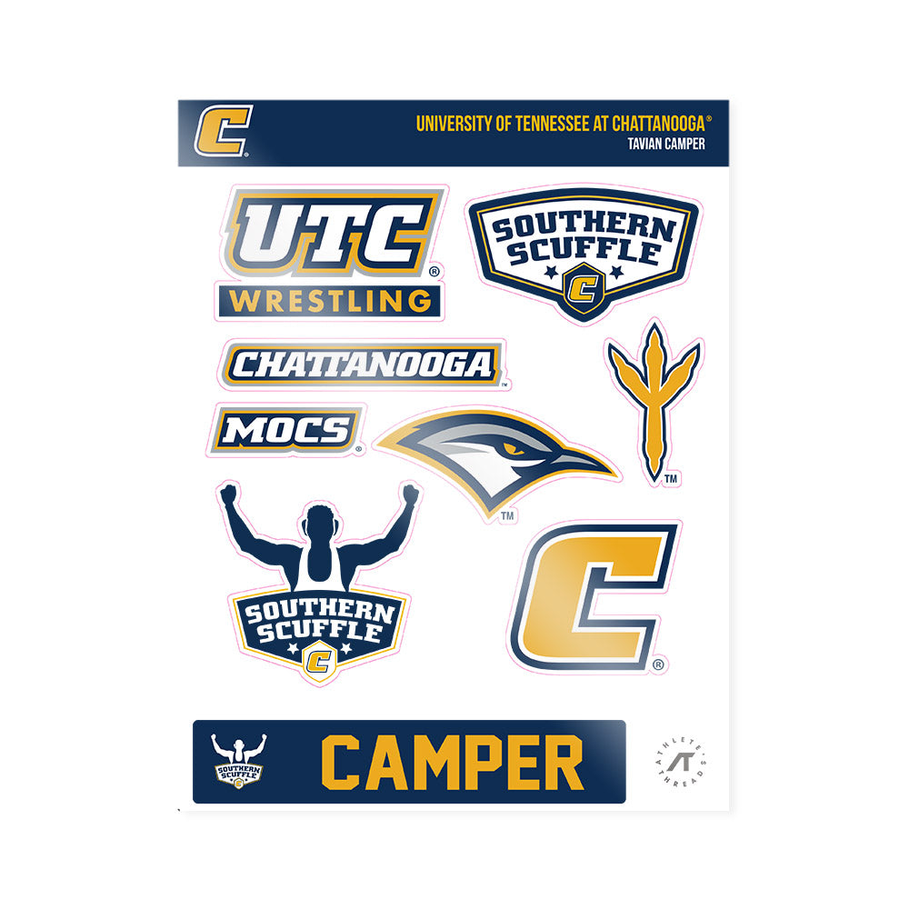 UTC - NCAA Wrestling : Tavian Camper - Sticker Sheet-0