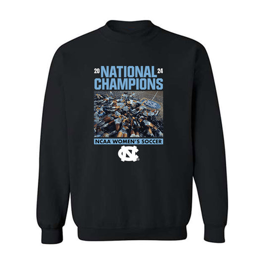 UNC - NCAA Women's Soccer : Caitlin Mara - Confetti Championship Crewneck Sweatshirt-0