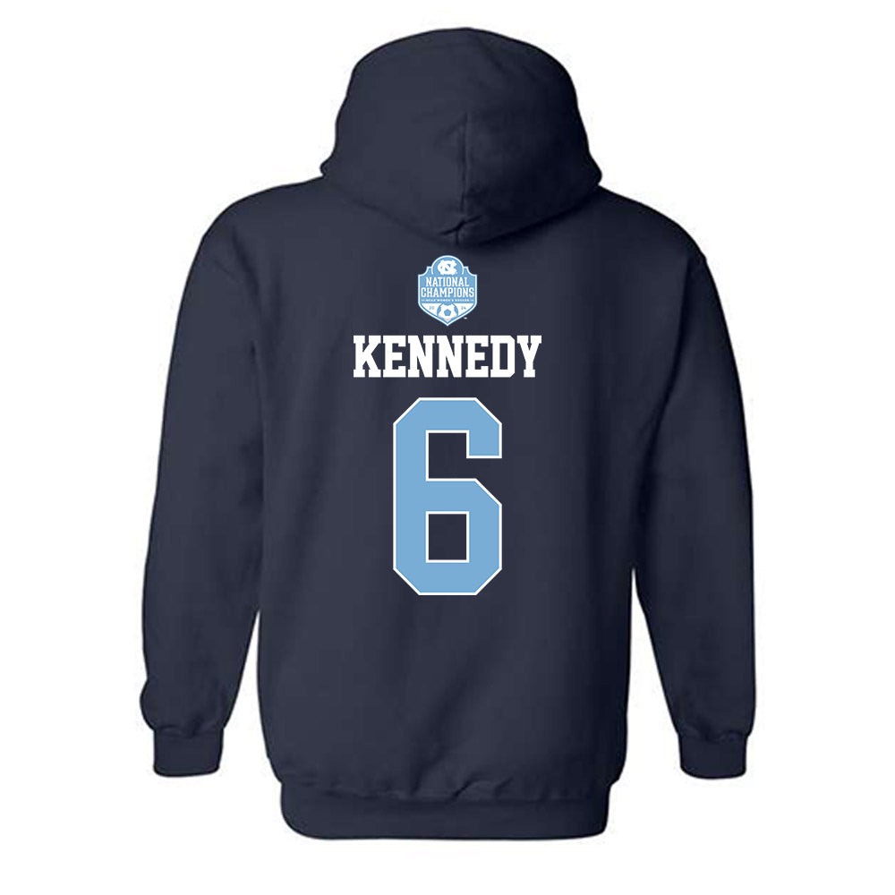UNC - NCAA Women's Soccer : Riley Kennedy - Champs Classic Shersey Hooded Sweatshirt-1
