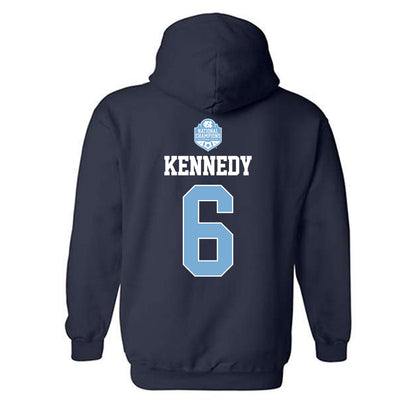 UNC - NCAA Women's Soccer : Riley Kennedy - Champs Classic Shersey Hooded Sweatshirt-1
