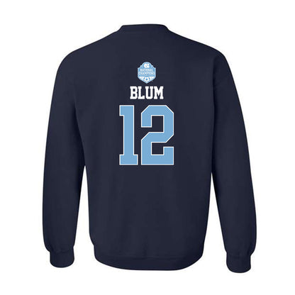 UNC - NCAA Women's Soccer : Lilliah Blum - Champs Classic Shersey Crewneck Sweatshirt-1