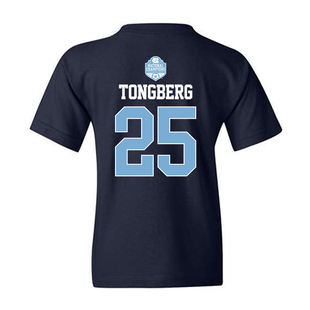 UNC - NCAA Women's Soccer : Logan Tongberg - Champs Classic Shersey Youth T-Shirt-1
