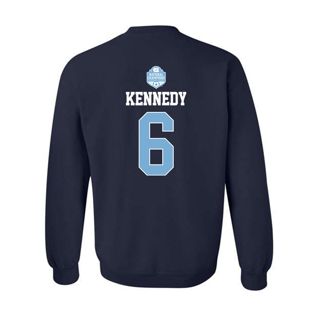 UNC - NCAA Women's Soccer : Riley Kennedy - Champs Classic Shersey Crewneck Sweatshirt-1
