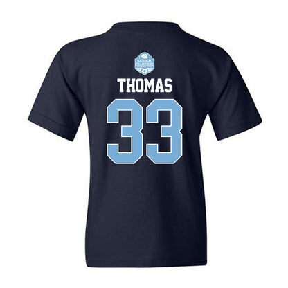 UNC - NCAA Women's Soccer : Olivia Thomas - Champs Classic Shersey Youth T-Shirt-1