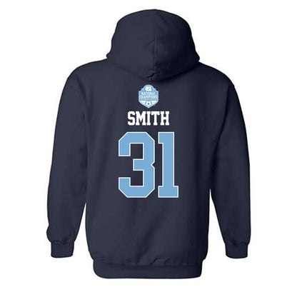 UNC - NCAA Women's Soccer : Ella Smith - Champs Classic Shersey Hooded Sweatshirt-1
