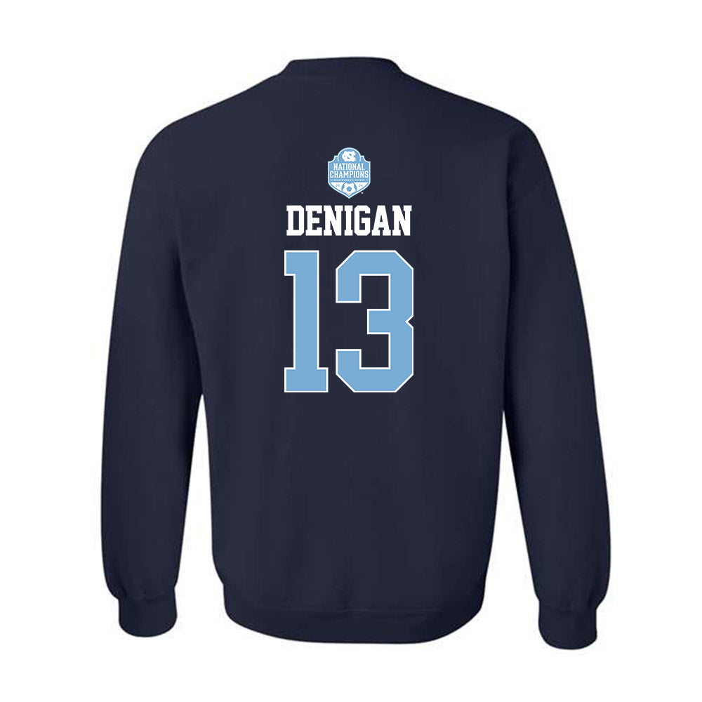 UNC - NCAA Women's Soccer : Summer Denigan - Champs Classic Shersey Crewneck Sweatshirt-1