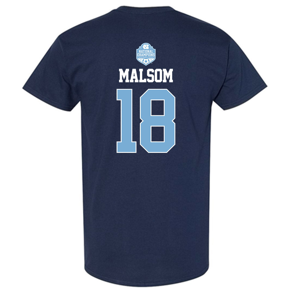 UNC - NCAA Women's Soccer : Lauren Malsom - Champs Classic Shersey T-Shirt-1