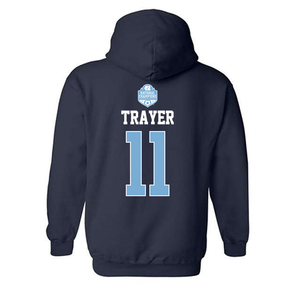 UNC - NCAA Women's Soccer : Peyton Trayer - Champs Classic Shersey Hooded Sweatshirt-1