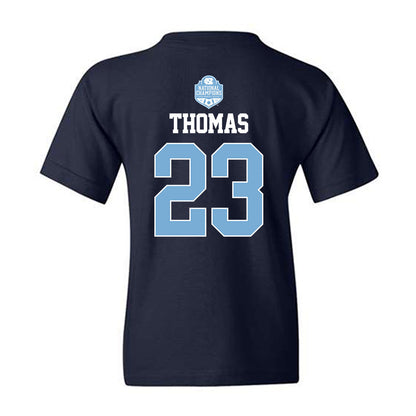 UNC - NCAA Women's Soccer : Olivia Thomas - Champs Classic Shersey Youth T-Shirt-1