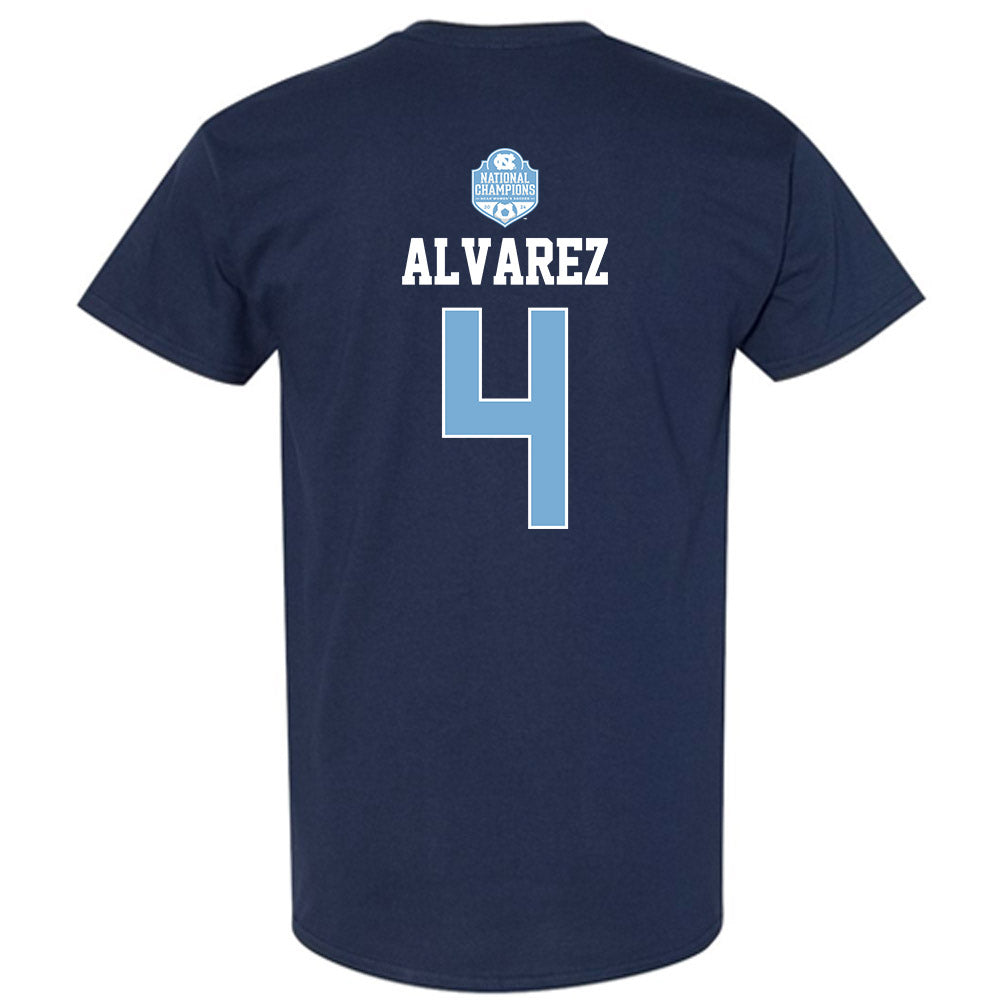UNC - NCAA Women's Soccer : Aven Alvarez - Champs Classic Shersey T-Shirt-1