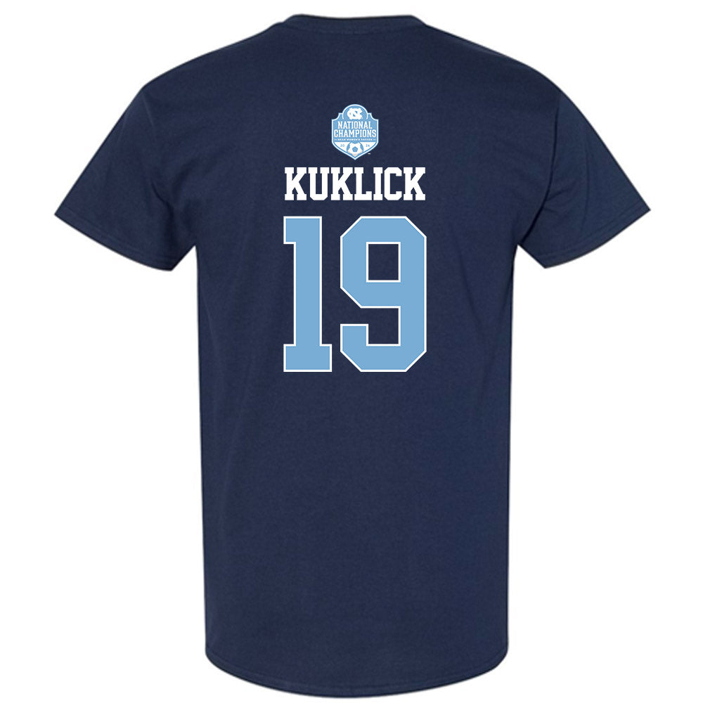 UNC - NCAA Women's Soccer : Leah Kuklick - Champs Classic Shersey T-Shirt-1