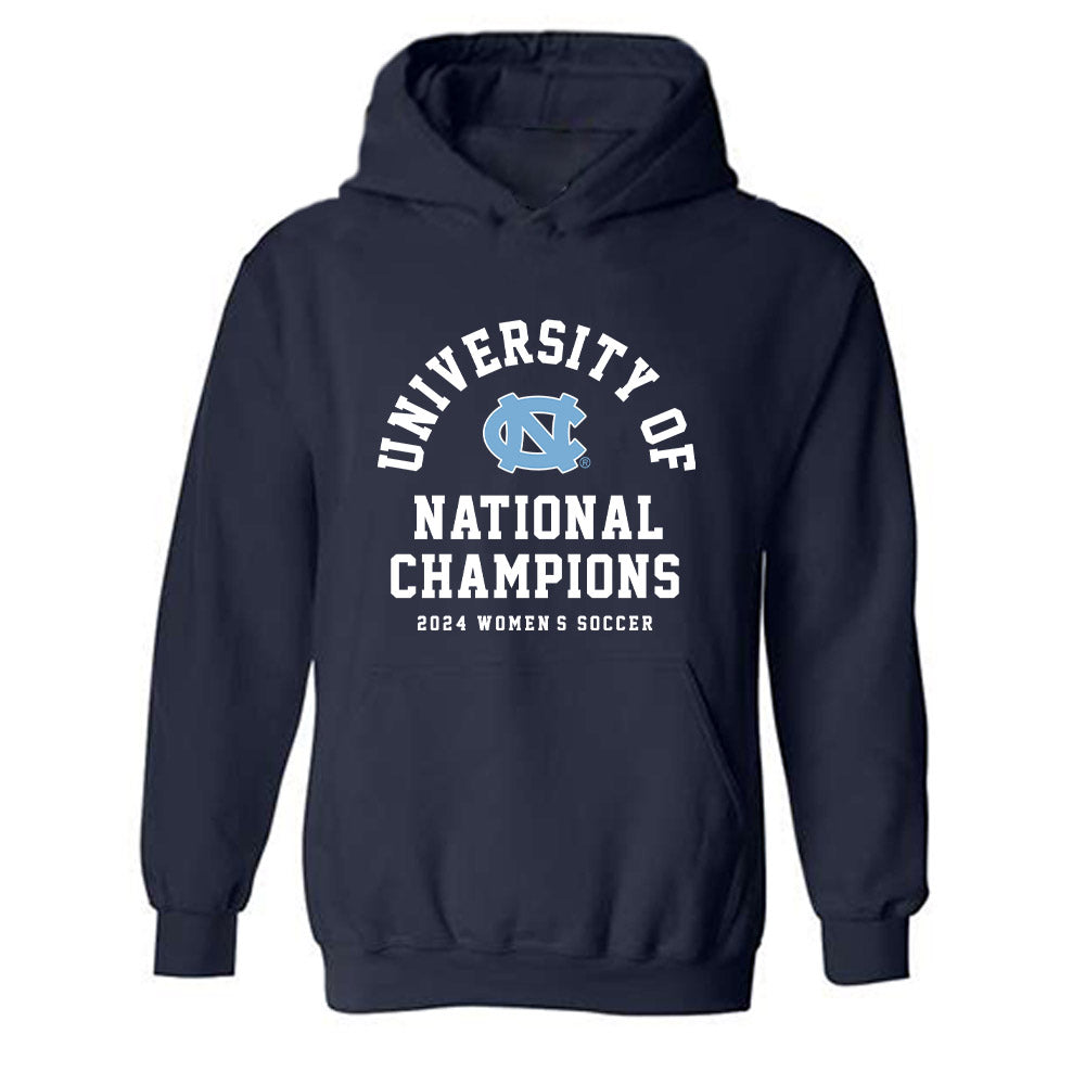 UNC - NCAA Women's Soccer : - Champs Classic Shersey Hooded Sweatshirt-0