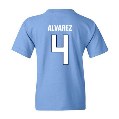 UNC - NCAA Women's Soccer : Aven Alvarez - National Champs Youth T-Shirt-1