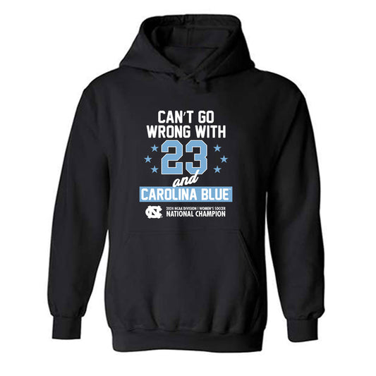 UNC - NCAA Women's Soccer : Raegan Williams - 23 Titles v1 Statement Shirt Hooded Sweatshirt-0